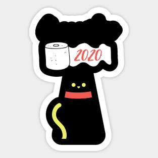 Quarantine with my Cat 2020 Sticker